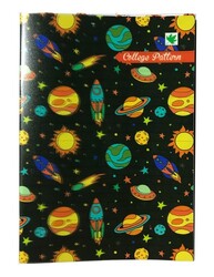 Çınar College Pattern, A5 PP Kapak Defter,, Çizgili, 40 Yaprak M:3