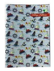 Çınar College Pattern, A5 PP Kapak Defter,, Çizgili, 40 Yaprak M:4