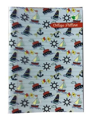 Çınar College Pattern, A5 PP Kapak Defter,, Çizgili, 40 Yaprak - 4