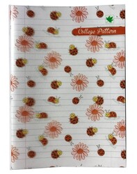 Çınar College Pattern, A5 PP Kapak Defter,, Çizgili, 40 Yaprak M:5