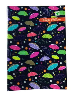 Çınar College Pattern, A5 PP Kapak Defter,, Çizgili, 40 Yaprak - 6