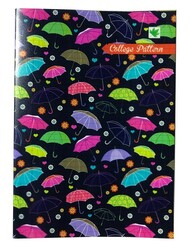Çınar College Pattern, A5 PP Kapak Defter,, Kareli, 40 Yaprak