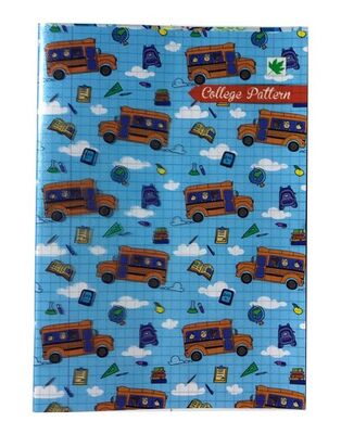 Çınar College Pattern, A5 PP Kapak Defter,, Kareli, 40 Yaprak - 3