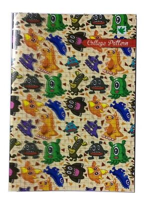 Çınar College Pattern, A5 PP Kapak Defter,, Kareli, 40 Yaprak - 6