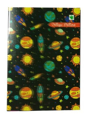 Çınar College Pattern, A5 PP Kapak Defter,, Kareli, 40 Yaprak - 7