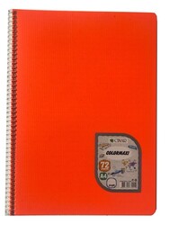 Çınar Colormaxi, A4 PP Kapak Spiralli Defter, Çizgili, 72 Yaprak