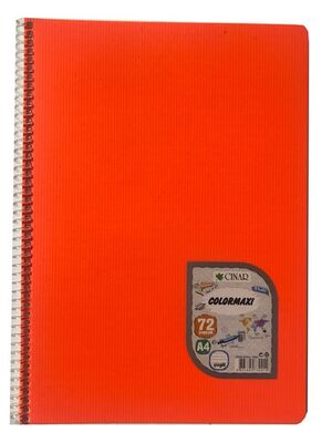 Çınar Colormaxi, A4 PP Kapak Spiralli Defter, Çizgili, 72 Yaprak - 1
