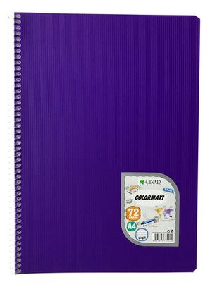 Çınar Colormaxi, A4 PP Kapak Spiralli Defter, Çizgili, 72 Yaprak - 10