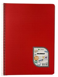 Çınar Colormaxi, A4 PP Kapak Spiralli Defter, Çizgili, 72 Yaprak - 11