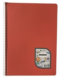Çınar Colormaxi, A4 PP Kapak Spiralli Defter, Çizgili, 72 Yaprak - 12