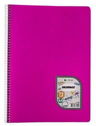 Çınar Colormaxi, A4 PP Kapak Spiralli Defter, Çizgili, 72 Yaprak - 13