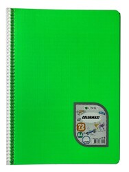 Çınar Colormaxi, A4 PP Kapak Spiralli Defter, Çizgili, 72 Yaprak - 14