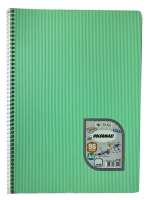 Çınar Colormaxi, A4 PP Kapak Spiralli Defter, Çizgili, 96 Yaprak - 5