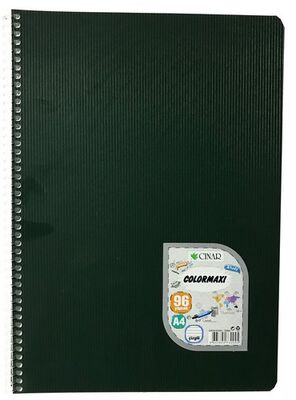 Çınar Colormaxi, A4 PP Kapak Spiralli Defter, Çizgili, 96 Yaprak - 10