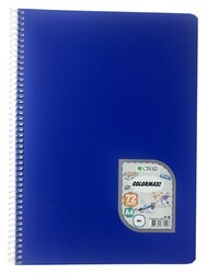Çınar Colormaxi, A4 PP Kapak Spiralli Defter, Düz, 72 Yaprak