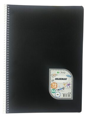 Çınar Colormaxi, A4 PP Kapak Spiralli Defter, Düz, 72 Yaprak - 2
