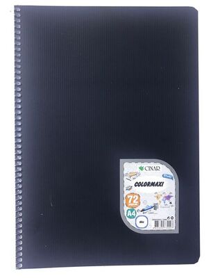 Çınar Colormaxi, A4 PP Kapak Spiralli Defter, Düz, 72 Yaprak - 7