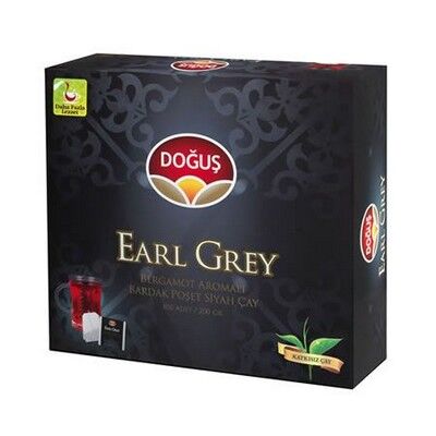 Doğuş Early Grey Bardak Poşet Siyah Çay 100'lü Paket - 1