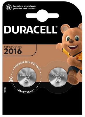 Duracell Düğme Pil, 2016, 2'li Paket - 1