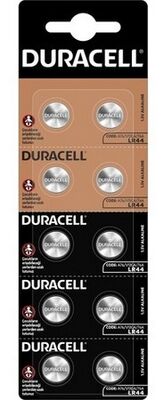 Duracell Düğme Pil, LR44, 10'lu Paket - 1