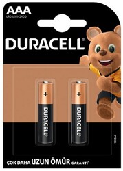 Duracell İnce Kalem Pil AAA, 2'li Paket