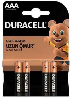 Duracell İnce Kalem Pil AAA, 4'lü Paket - 1