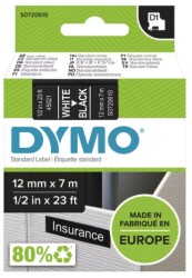 Dymo D1 Yedek Şerit (12 mm x 7 m) Siyah/ Beyaz (45021) - 2