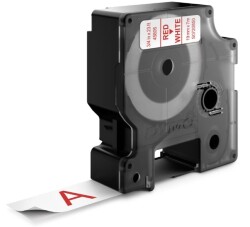 Dymo D1 Yedek Şerit (19 mm x 7 m) Beyaz/ Kırmızı (45805)