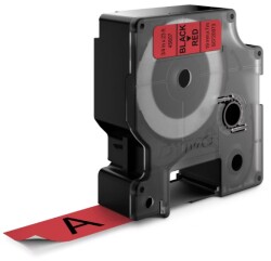 Dymo D1 Yedek Şerit (19 mm x 7 m) Kırmızı/ Siyah ( 45807)