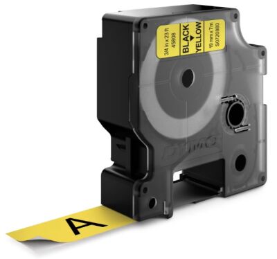 Dymo D1 Yedek Şerit (19 mm x 7 m) Sarı/ Siyah ( 45808) - 1