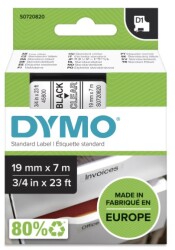 Dymo D1 Yedek Şerit (19 mm x 7 m) Şeffaf/ Siyah (45800)
