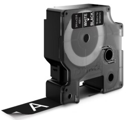 Dymo D1 Yedek Şerit (19 mm x 7 m) Siyah/Beyaz (45811)