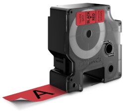 Dymo D1 Yedek Şerit (24 mm x 7 m) Kırmızı/Siyah (53717)