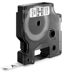 Dymo D1 Yedek Şerit (9 mm x 7 m) Beyaz/ Siyah (40913)