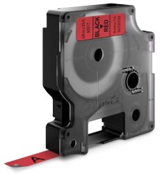 Dymo D1 Yedek Şerit (9 mm x 7 m) Kırmızı/ Siyah (40917)