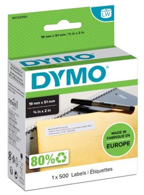 Dymo LW Çok Amaçlı Etiket, 500 Etiket (19 x 51 mm) (11355 ) - 1