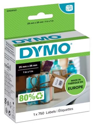 Dymo LW Çok Amaçlı Kare Etiket, 750 Etiket  (25 x 25 mm)  - 1