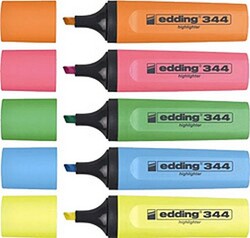 Edding 344 Fosforlu Kalem Seti, 5 Renk - 2