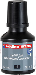 Edding BT-30 Beyaz Yazı Tahta Kalem Mürekkebi, 30 ml, Siyah
