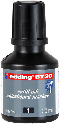 Edding BT-30 Beyaz Yazı Tahta Kalem Mürekkebi, 30 ml, Siyah - 1