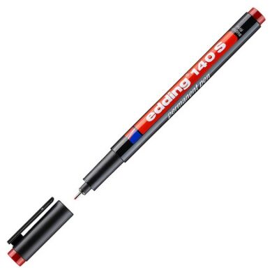 Edding E-140 S Asetat Kalemi, 0.3 mm, Kırmızı - 1