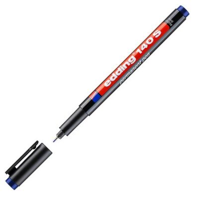 Edding E-140 S Asetat Kalemi, 0.3 mm, Mavi - 1