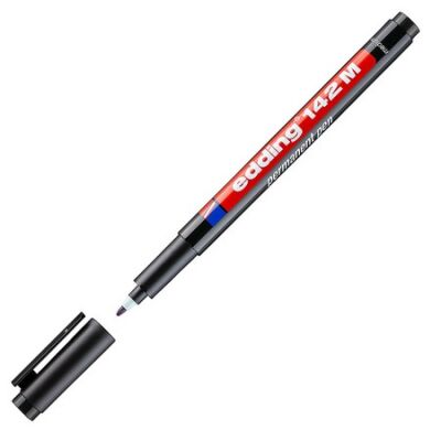 Edding E-142 M Asetat Kalemi, 1 mm, Siyah - 1