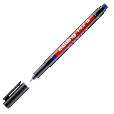 Edding E-147 S Asetat Kalemi Silgili, 0.3 mm, Siyah - 1