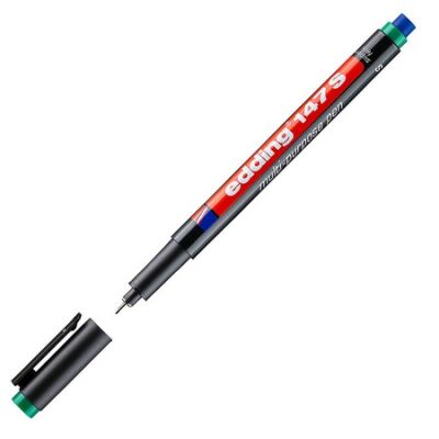 Edding E-147 S Asetat Kalemi Silgili, 0.3 mm, Yeşil - 1