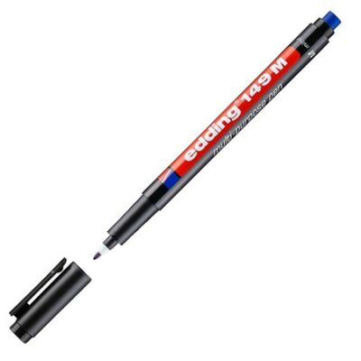 Edding E-149 M Asetat Kalemi Silgili,1 mm, Siyah - 1