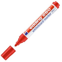 Edding E-260 Beyaz Tahta Kalemi, 1.5-3 mm, Kırmızı