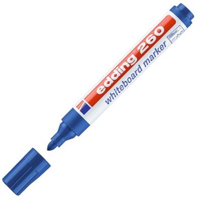 Edding E-260 Beyaz Tahta Kalemi, 1.5-3 mm, Mavi - 1