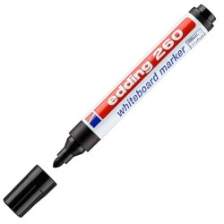 Edding E-260 Beyaz Tahta Kalemi, 1.5-3 mm, Siyah