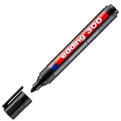 Edding E-300 Permanenet Markör, 1.5-3 mm, Siyah - 1